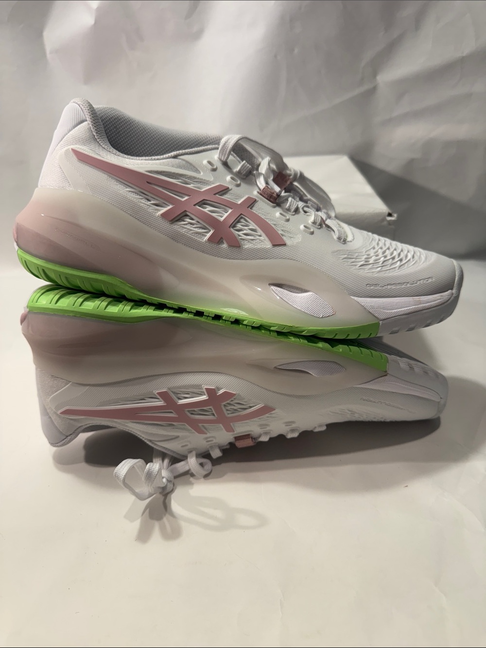 ASICS Solution Speed FF 3 Women’s Tennis Shoes White Pink Size 7.5 like new
